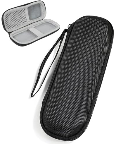 FUGLUS Rigida Astuccio per Matite, Custodia Antiurto in EVA per Penne Stilografiche, Custodia Protettiva con Tasca a Rete e Cinturino Elastico, per Ufficio e Scuola, Nero