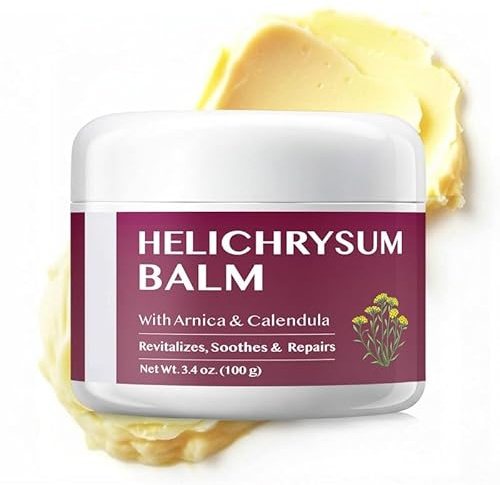 Crème réparatrice apaisante intensive à l'immortelle, contenant de l'arnica et du calendula, spécialement conçue pour les peaux fines, abîmées et matures, elle revitalise le visage et le corps