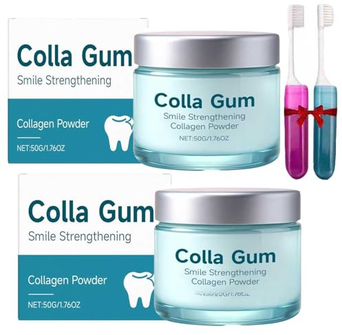 Polvere Rinforzante Collagen Smile, Idrossiapatite Dentifricio In Polvere Per La Cura Dei Denti Protegge Le Gengive, Per Aumentare Il Sorriso Fiducia.