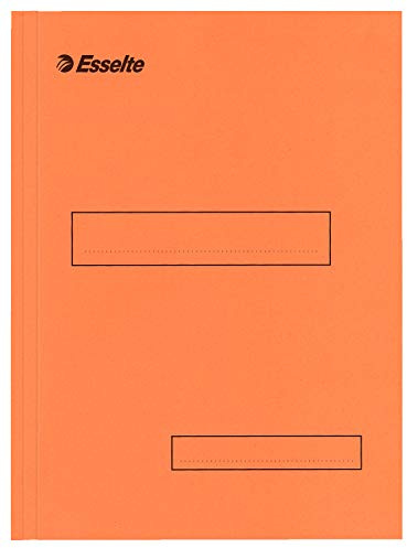 Boîte de 100 sous-dossiers 160g à 2 rabats orange Scor ESSELTE, pour dossiers armoire et tiroir