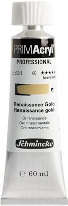 Schmincke PRIMAcryl Professional Renaissance Gold 60 ml Tube, 13 898 011