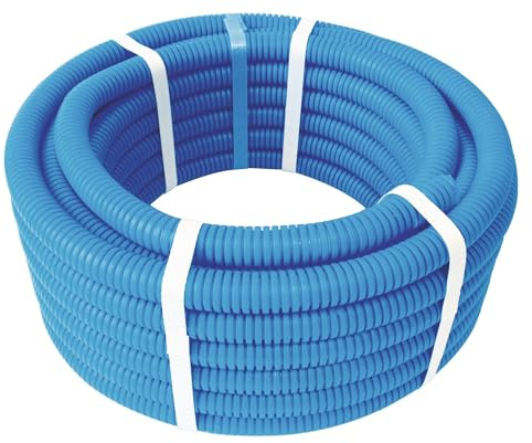 SOMATHERM FOR YOU, Couronne de tube PER gainé bleu Ø16 mm - Longueur 15 m - Installation rapide et facile pour réseaux d'eau potable et chauffage - Compatible avec tous raccords PER