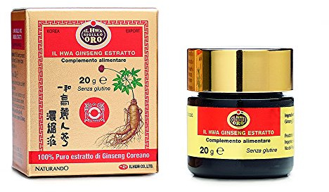 Naturando Ginseng Bianco Sigillo Oro Estratto Molle Tonico adattogeno ad azione Antiaffaticamento- confezione da 20 gr