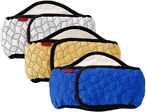 Mkouo 3 Stück Wiederverwendbare Bauchbinden für Männliche Hunde, Größe M | Taillenumfang 36–51 cm, auslaufsicherer Schutz, weich, rutschfest und waschbar, für kleine und mittlere männliche Hunde
