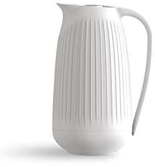 Kähler Pot isotherme 1,0 l Hammershøi fonction bouton pour thé et café, blanc
