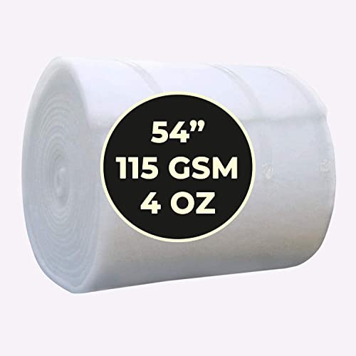 Polyester Wadding Roll Quilting Upholstery Padding 27 / 54 Wide Wadding Roll (54 Width 4oz, 5 Meter)