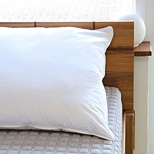 G BETTWARENSHOP 3-Kammer Kopfkissen – Natürlicher Schlafkomfort mit Zirbenholz und hochwertigen Daunen – Made in Germany - 40x80 cm