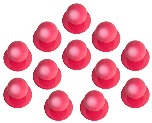 DESERMO 24er Set Kugelknöpfe für Kochjacken | Hochwertige Kochjackenknöpfe für alle Kugelknopf-Kochjacken | Profi Kochknöpfe mit großer Farbauswahl (pink)