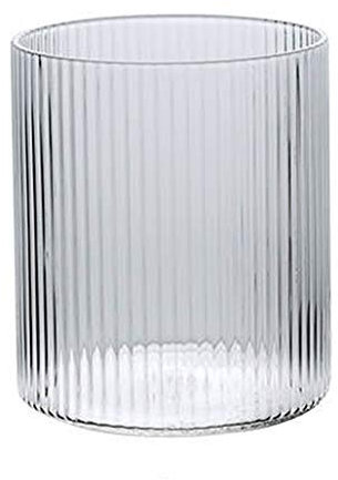 caihuashopping Wassergläser Handgemachte gestreiftes Whisky-Glas, Durchsichtig mit Zierätzung Weinglas, Persönlichkeit, Kreativ, Kristall, Retro, Weinbecher, 10 Unzen Trinkglas