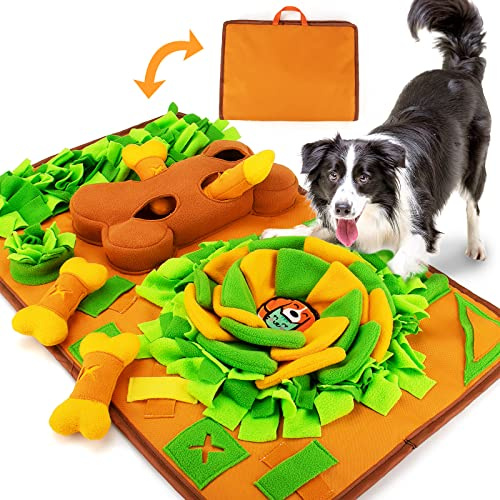 Schnüffelmatte für Hunde - Hund Puzzle Spielzeug, Anreicherung Hund Fütterungsmatte für Geruchstraining und Langsames Essen, Stressabbau Interaktives , Hund Mental Stimulation Spielzeug