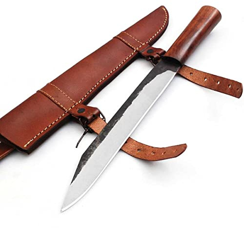 Generisch Wikinger messer mit Leder/Messing Scheide handgeschmiedetl MAQ1792 1095 Stah