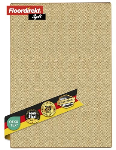 KARAT Sisal Teppich - Teppichläufer 80 cm breit - Naturfaser Läufer - Teppich für Wohnzimmer, Flur, Schlafzimmer - Sisalteppich Sylt (80 x 200 cm, Natur)
