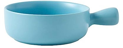 JTBDWOSK Porcelain Colorful Soup Bowls Soup Bowls with Handles, Ceramic French Onion Soup Bowls with Handles, Stackable Bowls Small Baking Bowl for Soup, Chili, Beef, Stew,Blue
