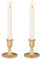 Inweder Bougroir Doré Chandelier Rétro en Or: Lot de 2 Porte-Bougies en Métal Bougeoirs Mariage pour Bougies Conique Perfect pour Centre de Table Noël Fête ou Décoration d'intérieure