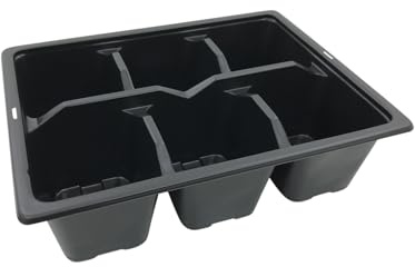 Oakland Gardens 6 Cells Multi Cell Tray Bedding Pack Plug Plant Half Size Seed Trays Inserts With Holes Pack of 20
