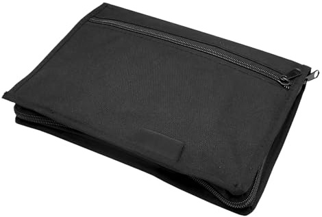 TNSLAND Fahrzeugmappe Dokumentenmappe A5, 24 x 17,5 cm Mappe A5 mit Mehreren Fächern, Bordmappe Auto Handschuhfach Organizer Auto, Tragbarer Manuelle Tasche für Karte Registrierung Autozubehör