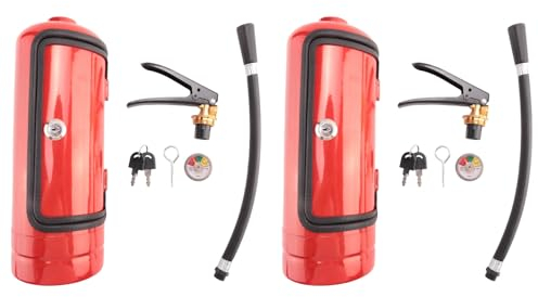 Janasiba 2 x Feuerlöscher Mini Bar Neuheit Aufbewahrungsbox für Wein kreativ Feuerlöscher Form Weinaufbewahrungssystem