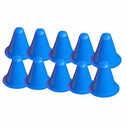 XSMYdpuk Agility-Trainingskegel Bunte Sport-Agility-Kegel für Kinder, Fußball-Trainingshütchen, Verkehrskegel aus Kunststoff, Sportgeräte für den Innen- und Außenbereich (Farbe: Blau)
