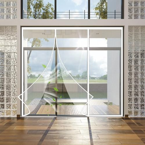 Fly Screen Magnet Made to Measure 190x275cm Customized Magnet Fly Screen Door White