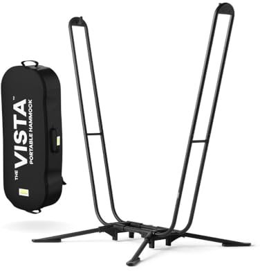 The Vista by Yellow Leaf Hammocks – Ultraleichter, tragbarer Hängemattenständer, 60 Sekunden aufgebaut, witterungsbeständig & stabil [Nur kompatibel mit gelben Blättern-Hängemattenstühlen]