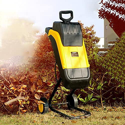 JMOZHCD Déchiqueteuse à Bois électrique, déchiqueteuse à Bois de Jardin 2500 W, Largeur de Coupe de 35 mm pour Le Jardinage Domestique Industriel