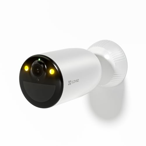 EZVIZ 4G LTE Akku Überwachungskamera, 2K kabellose Außenkamera mit AOV-Modus, Personen-/Fahrzeugerkennung, Farbnachtsicht, 2-Wege-Audio und aktive Verteidigung, ohne WLAN, CB3