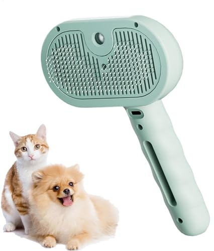Cat Steamy Brush - Usb Charging Brush, 35ml Water Tank | Dog Hair Remover, Pet Supplies, Pet Spray Depilatory Comb, Steamy Water Pet Hair Removal Comb with Steamer, Cepillo Vapor Gato Perro, Steaming