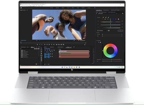 HP Envy x360 16 2in1 Laptop with Pen | Intel Core Ultra 5-125U | 8 GB RAM | 512 GB SSD | Intel Graphics | 16 2K Touchscreen Display | Win 11 | Glacier Silver | 16-ac0009na