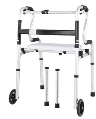 NexaGeniX deambulateur Marcheur Pliant, Marcheurs légers for Personnes âgées et Adultes, Marcheur médical, Marcheur Roulant, poignées réglables deambulateur d Interieur