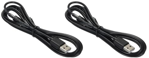 MACHSWON USB to DC Power Cable 2 M USB to DC 5.5mm x 2.5mm 5v Power Cord Black for Mini Fan Camera Mobile Phone Tablet Devices 2 Pcs