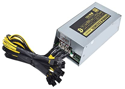 SRDRK 2U Single Channel 2000W ETH Mining Rig Netzteil Miner PSU 10x6Pin Efficiency Device For BTC Antminer Bitcoin S7 S9