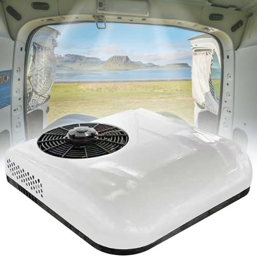 AUTUMFLATGAO Autocaravana Aire Acondicionado 12V/24V, Aire Acondicionado Caravana, con Función Frío, para Caravana, Camionetas, Autocaravanas, Camiones, Función De Refrigeración,24V