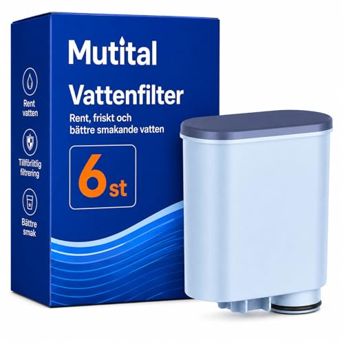 Mutital Coffee Machines Water Filter Replacement Water Filter for Philips® AquaClean® CA6903/10 CA6903/22 (6-Pack)