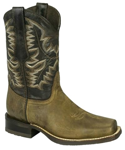 Cowboy Boots Men's Leather Boots Vintage Western Boots Motorcycle Biker Ankle Boots Riding Boots Cowboy Ankle Boots Short Boots Women's Boots Slip On Boots Gothic Boots Autumn Work Boots, Green, 11