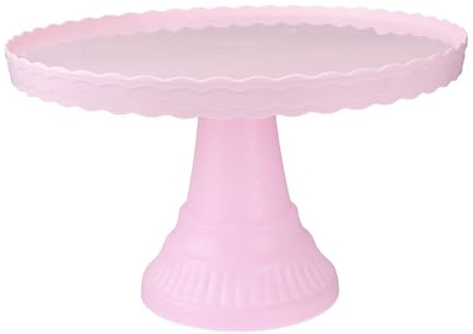 CIYODO Alzatina Torta Rosa Espositore Dolci Facile da Montare per Feste Compleanno e Matrimonio Supporto Moderno per Torte e Cupcake