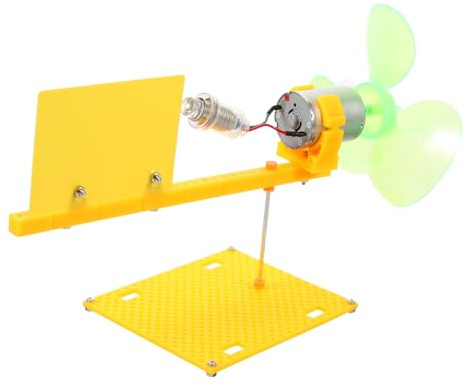 FUNNETOYU Generatore Eolico Creativo da Scrivania, Mini Motore a Continua Plastico, Kit Scientifico Didattico per Esperimenti Domestici Interiori, Gioco Educativo per Ragazzo Ragazza