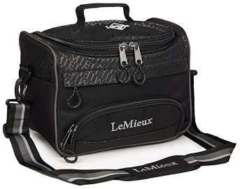 LeMieux Elite ProKit Lite Grooming Bag - Plenty of Pockets and Compartments - Grab Handle & Adjustable Shoulder Strap - Black