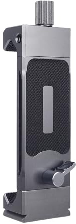 Tabletthållare, tablettmonterad aluminiumlegering 120 till 230 mm klämområde Multifunktionell tabletthållare Telefonstativ med 1/4 tums skruvhål