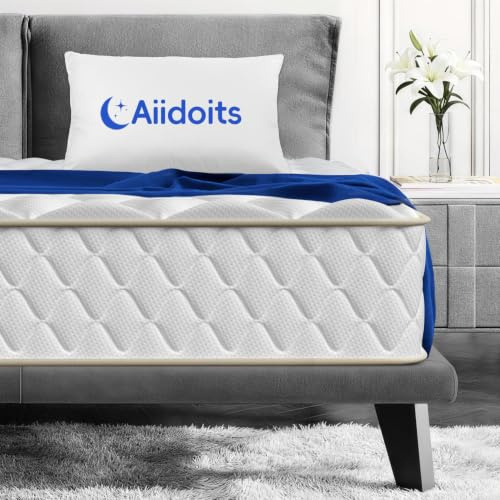 Aiidoits Matratze 90x200 cm Taschenfederkernmatratze 7 Zonen Härtegrad H3 22cm hoch mit abnehmbarem waschbarem Spannbettlaken, Matratze für Erwachsene, Oeko-TEX Zertifiziert