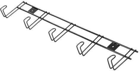 Jelquix 2-teiliger Trensenhalter für Pferde mit 5 Haken, Trensenhaken mit Starker Tragfähigkeit, Tragbarer Zaumzeug-Halfter-Aufhänger mit Rostfreiem Eisenmaterial, Ideal für Pferdehalfterdecken