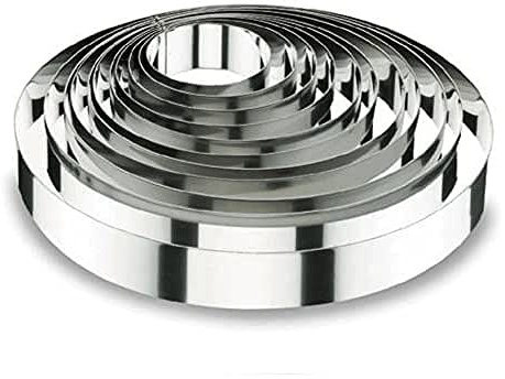 Lacor 68616 Emporte-Pièces Cercle à Tarte Rond 16 x 6 cm 18 / 10, Argent | Fabriqué en acier inoxydable de qualité alimentaire; haute résistance à la corrosion et usure quotidienne