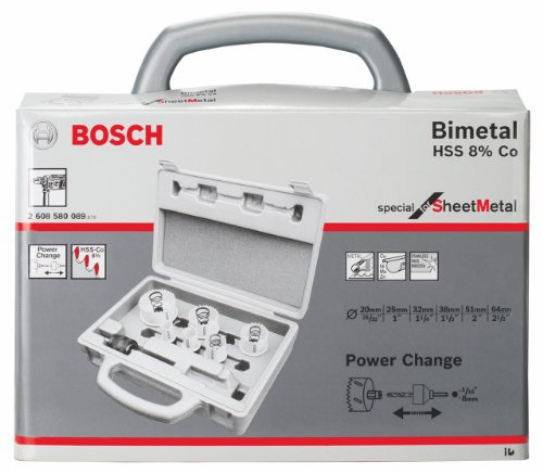 BOSCH 2608580089 Lochsäge Sheet-Metal-Lochsägen-Set 6tlg.