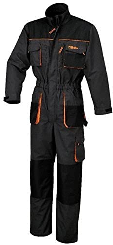 BETA 7865E XXXXXL ME - Tuta da lavoro leggera con cintura elastica e polsini regolabili in velcro. Ampie tasche con chiusura a strappo, tasca per il contatore e fascia per martello