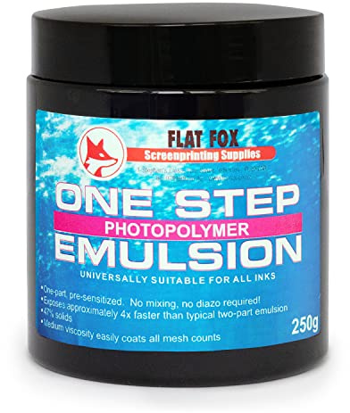 Platt räv ett steg fotopolymer emulsion försensibiliserad – skärmutskrift exponering (250 ml)