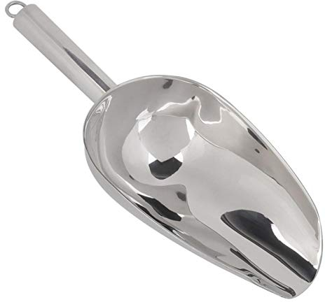 Aigid Ice Scoop, 1PC Stainless Steel Multifunctional Ice Food Scoop Coffee Beans Dried Fruit Shovel(12oz)