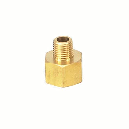 Tuanie Lnanqing-Brass Adapter 1/8'' 1/4'' 3/8'' 1/2'' NPT Female To Male BSP Brass Pipe Fitting Connector Adapter For Pressure Gauge Air Gas Fuel Water 229 PSI, Garden Hose Connector