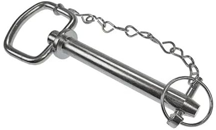 cyclingcolors perno traino trattore gancio rimorchio attacco asse spina scatto spinotto carrellino acciaio auto, 19mm x 99mm
