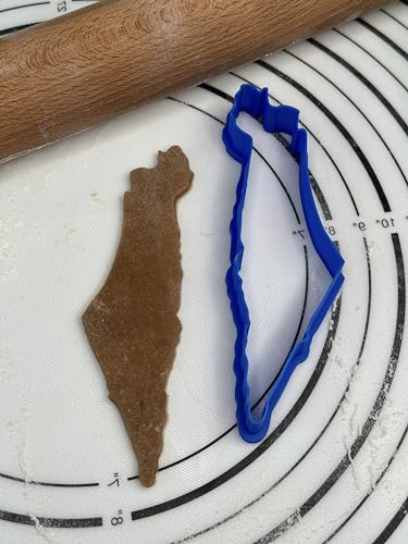 Premium Quality Map of Israel Cookie Cutter 6” - inches Produced by 3D Kitchen Art