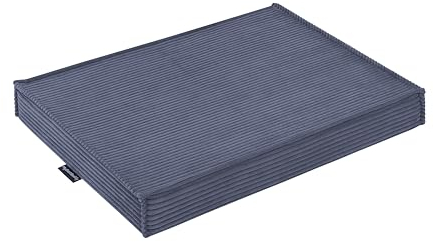 MyBestBuddy Hundekissen Cord mit 8 cm Vollschaum-Kern Grau 70x50 cm M, Hundebett mit modernem Cord-Stoff - 40°C waschbar - Hundematte für kleine Hunde ca. 8 cm dick, 70 x 50 cm