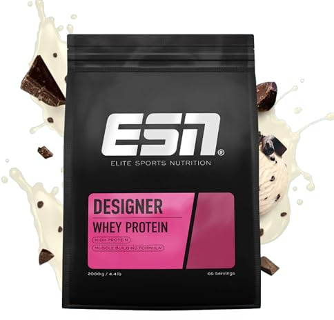 ESN Designer Whey Proteinpulver, Straciatella, 2000g, 1.0 kg, 33 Portionen